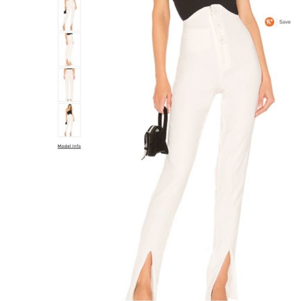 NWT Revolve NBD Audri white pants